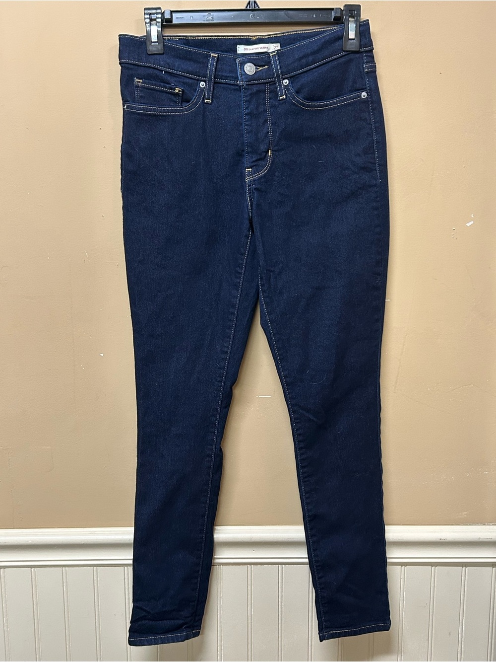 Levi’s 311 Shaping Skinny Jeans Sz 27 Dark Wash Stretch Denim Pants